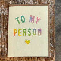 To my person