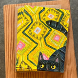 Black Cat on Yellow Rug Boxed Notes