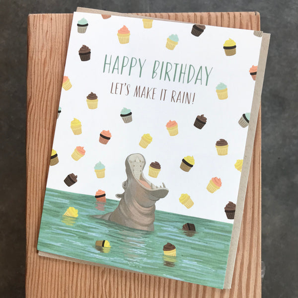 Birthday - Hippo Cupcakes