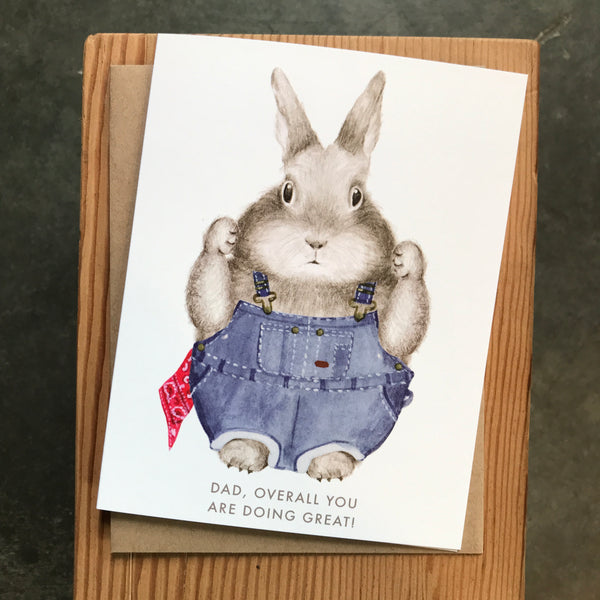 Father's Day - Overalls Bunny