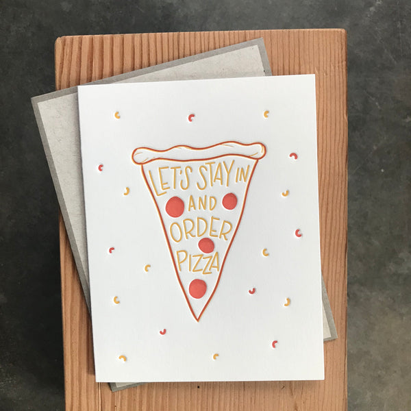 Friendship - Let's stay/order pizza