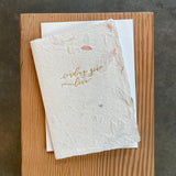 Love - Deckled Flower Paper/Sending Love